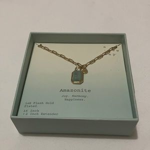 Amazonite crystal neclace